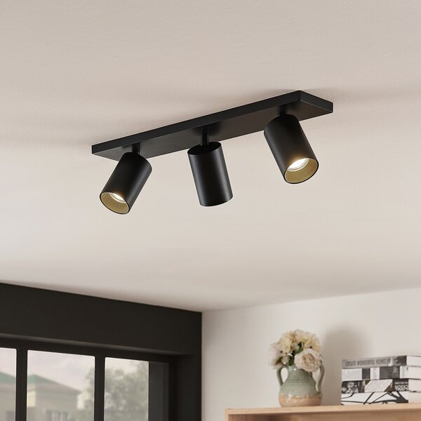 Stropní Lampa Arcchio, Brinja, stmívatelné, Černá, Chodba, Hliník, Moderní
