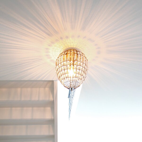 Stropní Lampa By Rydéns, Amadeus, stmívatelné, Transparentní, Obývací pokoj, Kov, Starožitný