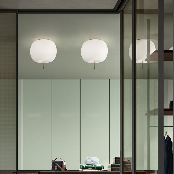 Stropní Lampa kdln, KUSHI 33, stmívatelné, Bílá, Obývací pokoj, Sklo, Design