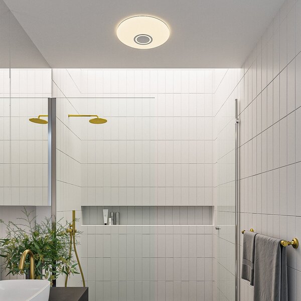 Stropní Lampa Nordlux, DJay Smart, stmívatelné, Bílá, Koupelna, Plast