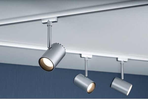 P 95273 LED spot pro URail 5W, Shine 230V, matný chrom - PAULMANN