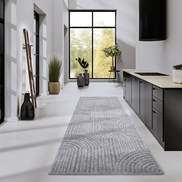 ELLE Decoration, Běhoun Gallery 106091 Light Grey z kolekce Elle, 80x240, šedá, ložnice