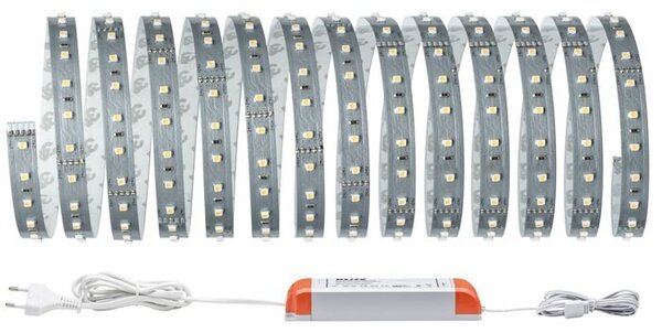 P 70604 LED pásek MaxLED 500 - základní sada 5 m teplá bílá, stříbrnošedá - PAULMANN