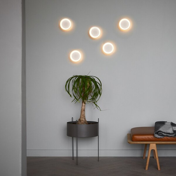 Stropní Lampa LOOM DESIGN, Cookie, stmívatelné, Bílá, Obývací pokoj, Hliník, Moderní