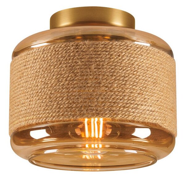 Stropní Lampa SLV, Pantilo Rope 19, stmívatelné, Hnědá / Rezavá, Obývací pokoj, Sklo, Moderní