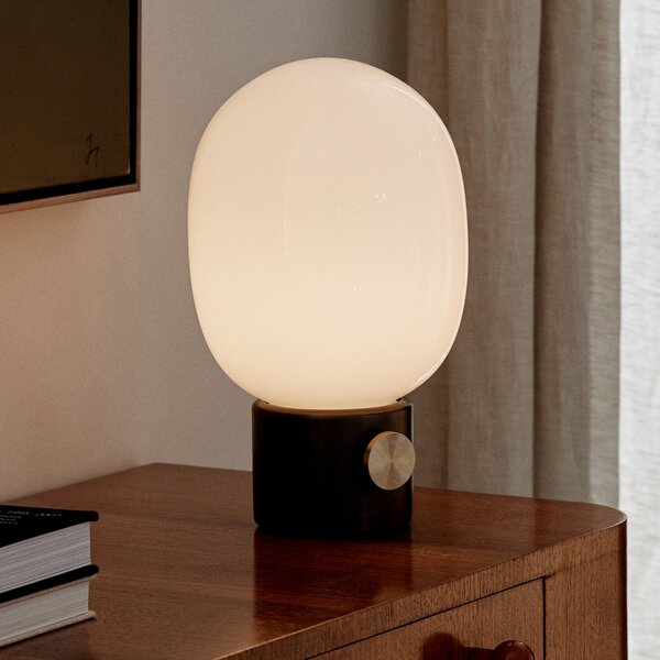 Stolní lampa Audo Copenhagen, JWDA, stmívatelné, Černá, Obývací pokoj, Sklo, Design