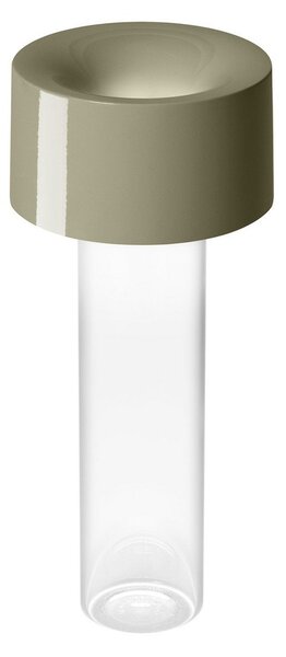Stolní lampa Foscarini, Fleur, stmívatelné, Zelená, Obývací pokoj, Sklo, Moderní
