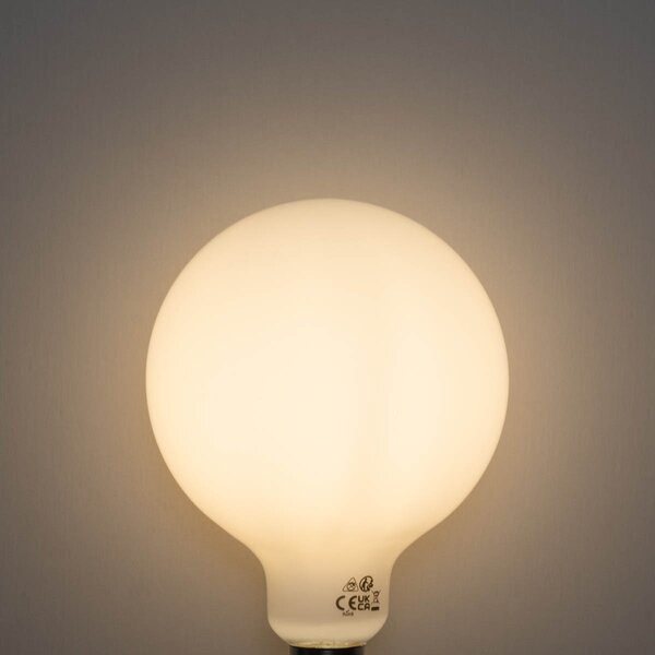 Sada 5 ks Stmívatelná LED žárovka E27 se 3 stupni stmívání, opálové sklo G125, 4W, 450lm, 3000K