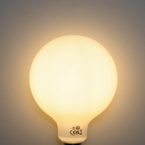 Sada 5 ks LED žárovka E27 s 3stupňovým stmíváním, opálové sklo G125, 4W, 450lm, 2700K