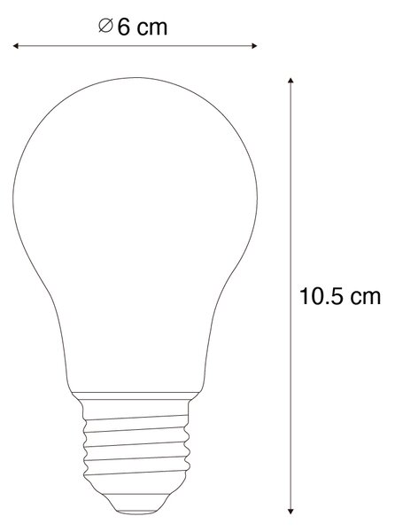Chytrá stmívatelná LED žárovka E27 A60 čirá 7W 806 lm 2700-6500K Zigbee
