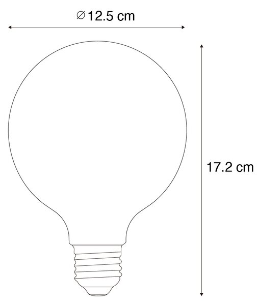 E27 Stmívatelná LED žárovka G125 čirá 7W 806 lm 2700-6500K Zigbee