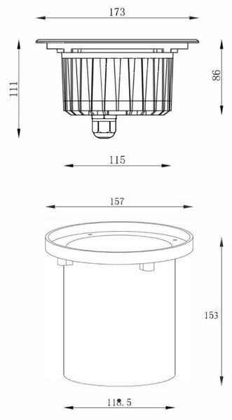 IMPR 730289 LED Zápustné zemní svítidlo 12W asymetrické 3000K 461lm IP67 pojezdové - DEKOLIGHT