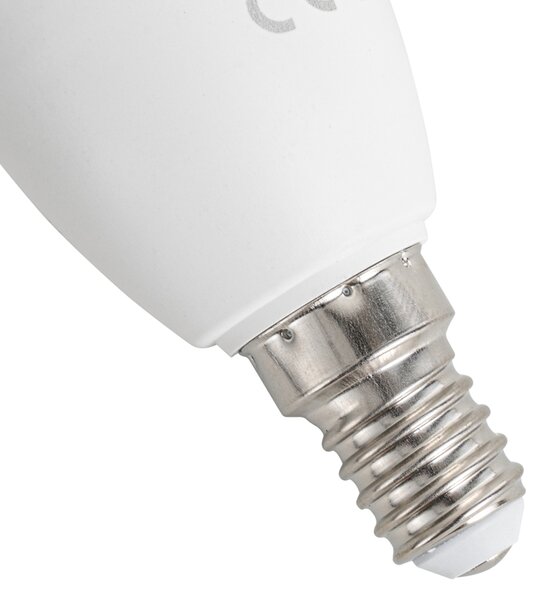 Stmívatelná LED žárovka E14 C37 Opal 4,9 W 470 lm 2700–6500 K