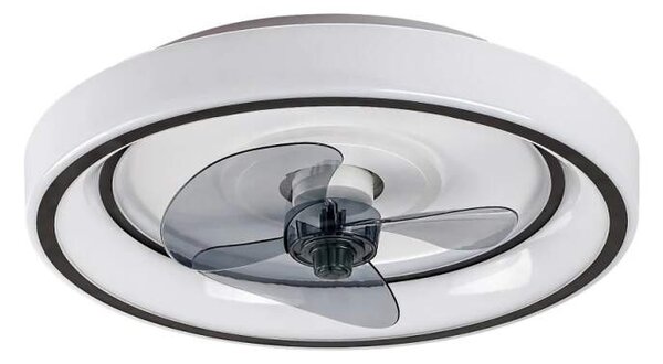 RABALUX 71009 HORACIO - Stropní LED ventilátor v černé barvě s dálkovým ovladačem, LED 67W, 3000-6000K, Ø 47cm (LED stropní ventilátor stmívatelný ovladačem)