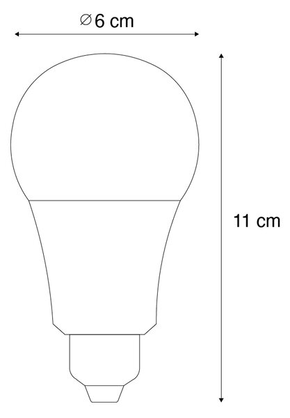 Stmívatelná LED žárovka E27 A60 Opal 9W 806lm 2700-6500K