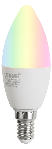 Stmívatelná LED žárovka E14 C37 Opal 4,9 W 470 lm 2700–6500 K