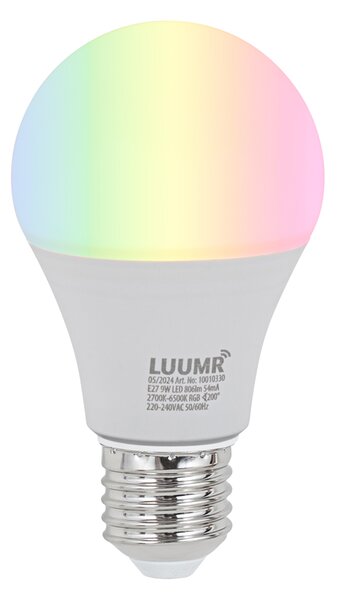 Stmívatelná LED žárovka E27 A60 Opal 9W 806lm 2700-6500K