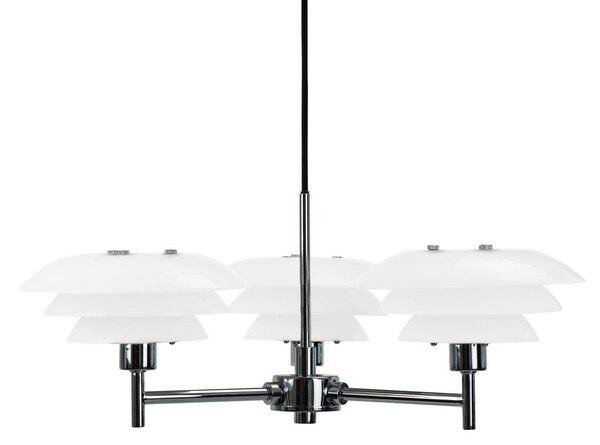 Lustry Dyberg Larsen, DL20, stmívatelné, Metalická, Obývací pokoj, Kov, Design