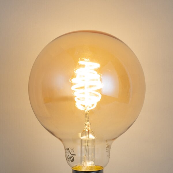 Chytrá stmívatelná LED žárovka E27 G95 4,9W 320 lm 2500K Zigbee