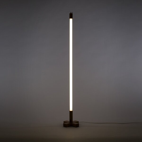Stojací Lampa SELETTI, Linea, Bílá, Obývací pokoj, Sklo, Design