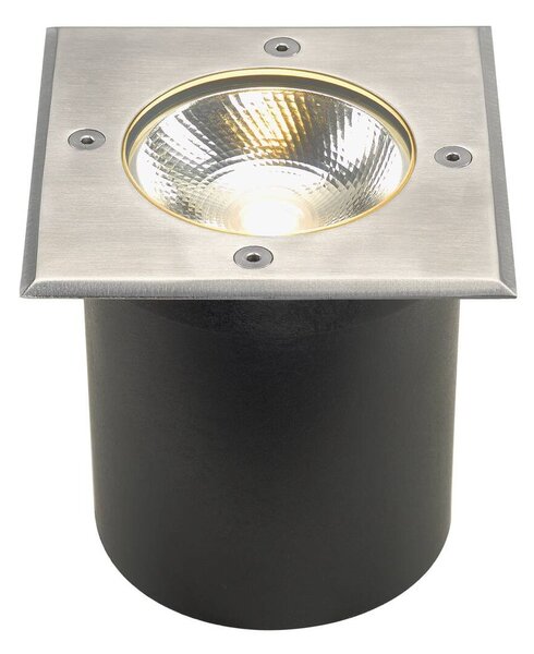 LA 227604 ROCCI LED čtvercová česaná ocel LED 6W 120° IP67 3000K - BIG WHITE (SLV)