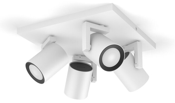 Stropní Lampa Philips Hue, Argenta, stmívatelné, Bílá, Obývací pokoj, Kov, Moderní
