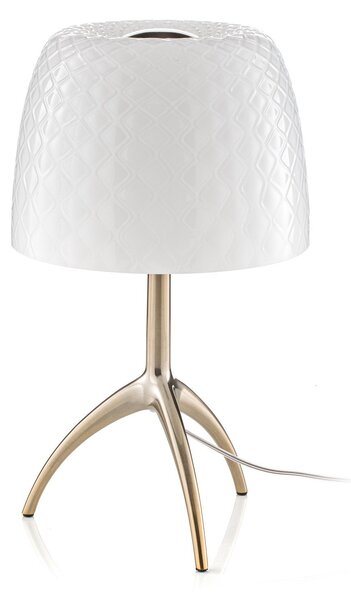 Stolní lampa Foscarini, Lumiere, Bílá, Obývací pokoj, Sklo, Design