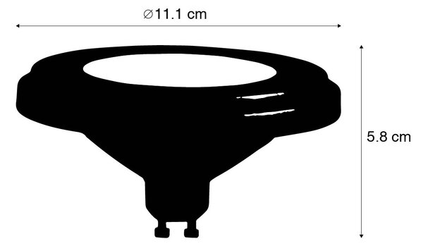 LED žárovka GU10 AR111 8W 750lm 3000K