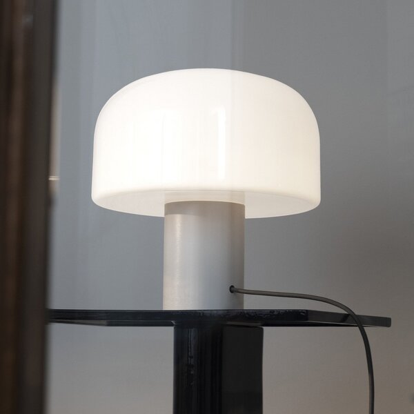 Stolní lampa FLOS, Bellhop Glass T, stmívatelné, Bílá, Obývací pokoj, Sklo