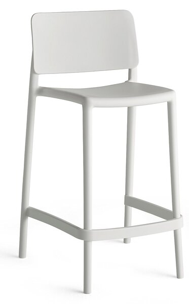 AJ Produkty Barová židle RIO, výška sedáku 650 mm, bílá