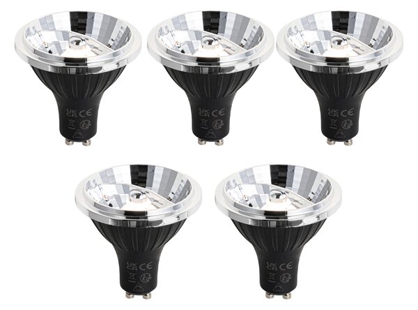 Sada 5 ks Stmívatelná LED žárovka GU10 70mm 6,5W 600LM 3000K