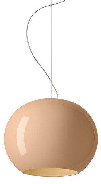 Závěsná svítidlo Foscarini, Buds 3, Béžová, Obývací pokoj, Sklo, Design