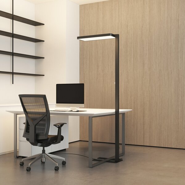 Stojací Lampa Arcchio, Timon, stmívatelné, Černá, Pracovna, Hliník, Moderní