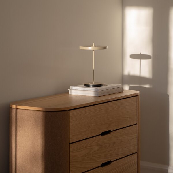 Stolní lampa UMAGE, Asteria Move, stmívatelné, Hnědá / Rezavá, Obývací pokoj, Kov, Design