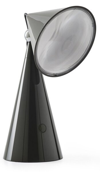 Stolní lampa Tom Dixon, POSE, stmívatelné, Černá, Obývací pokoj, Plast, Design