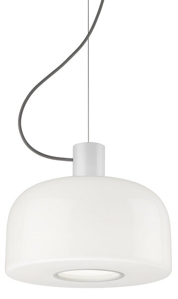 Závěsná svítidlo FLOS, Bellhop Glass S1, stmívatelné, Bílá, Obývací pokoj, Sklo, Design