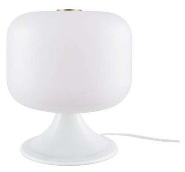 Stolní lampa Globen Lighting, stmívatelné, Bílá, Obývací pokoj, Sklo