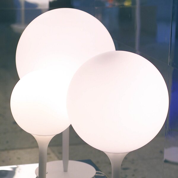 Stolní lampa Artemide, Castore, stmívatelné, Bílá, Obývací pokoj, Plast, Design