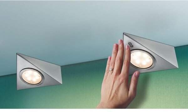 P 93572 LED nábytkové přisazené svítidlo se senzorem sada 3ks vč.LED modulu 3x2,8W - PAULMANN