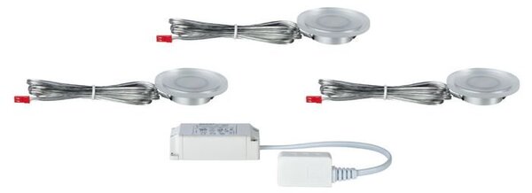 P 99865 Nábytkové zápustné svítidlo LED Whirl Mini sada 3ks vč.LED modulu 3x2,4W - PAULMANN