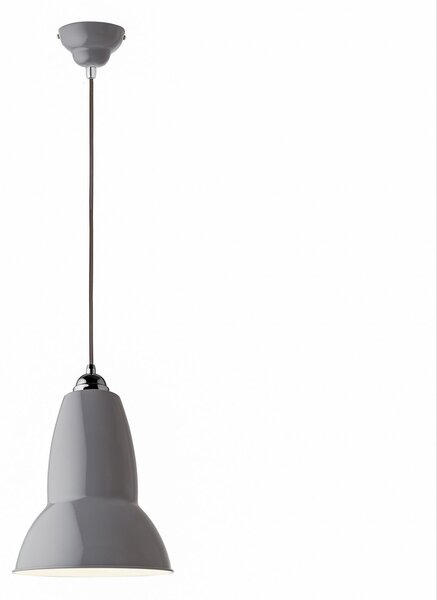 Závěsná svítidlo Anglepoise, Original 1227 Midi, stmívatelné, Šedá, Obývací pokoj, Kov, Design