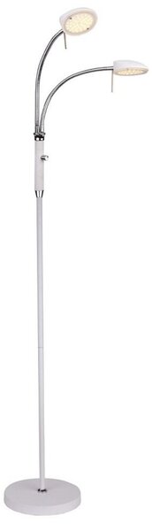 Stojací Lampa Halo Design, stmívatelné, Bílá, Obývací pokoj, Kov