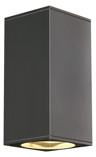 LA 229575 Nástěnné svítidlo BIG THEO UP/DOWN OUT, hranaté, antracit, ES111, max. 2x75 W - BIG WHITE (SLV)