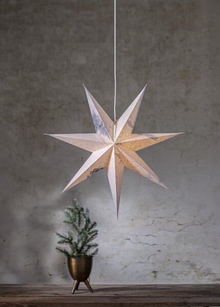 Závěsná hvězda Care Green Leaf Recycled 60 cm