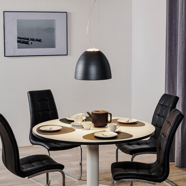Závěsná svítidlo Artemide, Nur Mini, stmívatelné, Černá, Obývací pokoj, Kov, Design