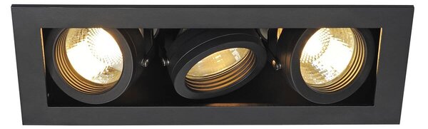 LA 115530 KADUX GU10 III matná černá 230V GU10 3x50W - BIG WHITE (SLV)
