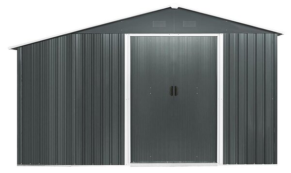 Zahradní domek na nářadí s dřevníkem Avenberg 3,22 x 1.96 m ANTRACIT SD-X68EWS