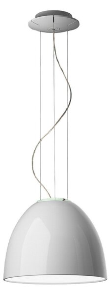 Závěsná svítidlo Artemide, Nur Mini Gloss, stmívatelné, Bílá, Obývací pokoj, Kov, Design