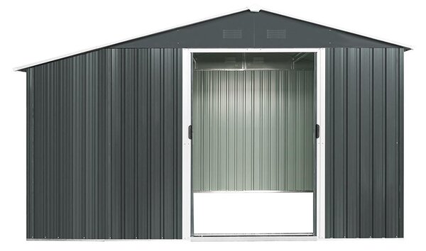 Zahradní domek na nářadí s dřevníkem Avenberg 3,22 x 1.96 m ANTRACIT SD-X68EWS