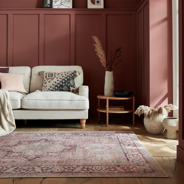 Flair Rugs, Kusový koberec Hebden Windsor Pink, 120x170, růžová, ložnice